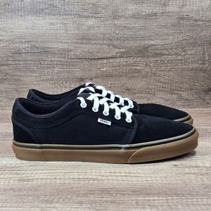 Vans Skate Chukka Low Men's Size 12 Black Gum Suede Canvas Sneakers (721356) NEW